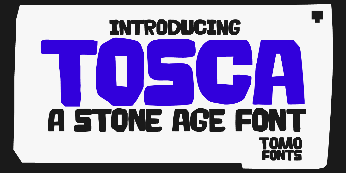 Przykład czcionki TOMO Tosca